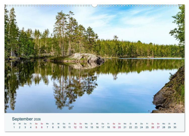 Produktbild: Finnland, Rund um Mikkeli (Wandkalender 2026 DIN A2 quer), CALVENDO Monatskalender