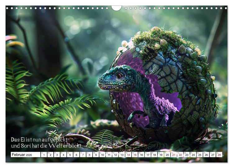 Produktbild: Ein Saurier namens Sori (Wandkalender 2026 DIN A3 quer), CALVENDO Monatskalender