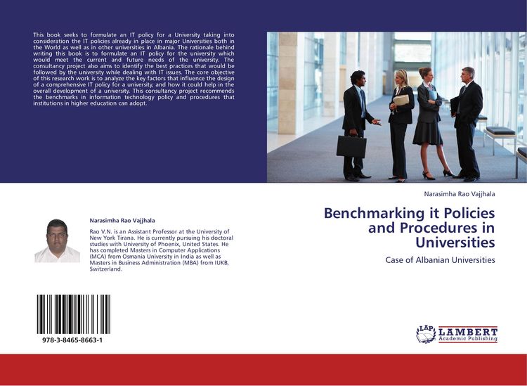 Produktbild: Benchmarking it Policies and Procedures in Universities