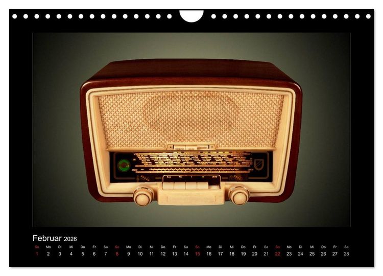 Produktbild: Dampfradios - Antike Radios mit Patina (Wandkalender 2026 DIN A4 quer), CALVENDO Monatskalender