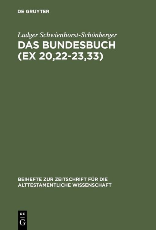 Produktbild: Das Bundesbuch (Ex 20,22-23,33)