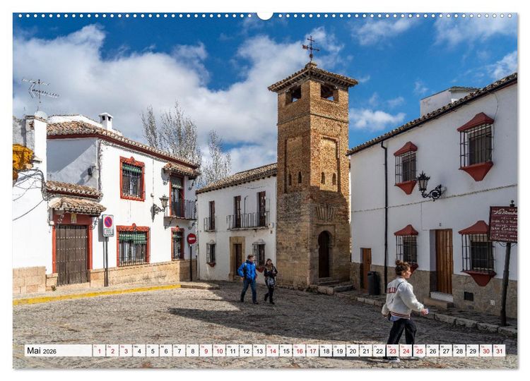 Produktbild: Andalusien - Ronda (hochwertiger Premium Wandkalender 2026 DIN A2 quer), Kunstdruck in Hochglanz
