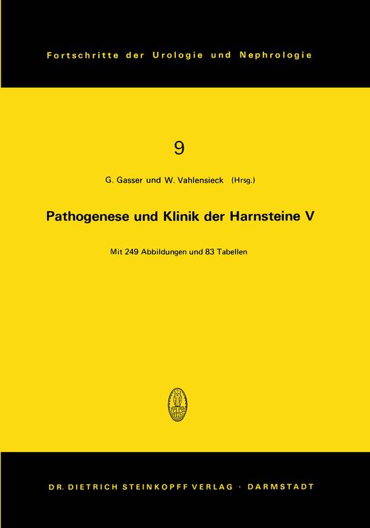 Produktbild: Pathogenese und Klinik der Harnsteine V