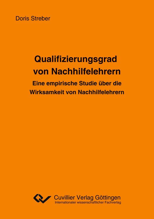 Produktbild: Qualifizierungsgrad von Nachhilfelehrern