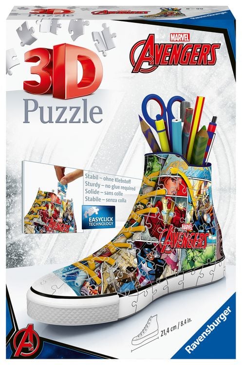 Produktbild: 3D Puzzle Ravensburger Sneaker Avengers 108 Teile