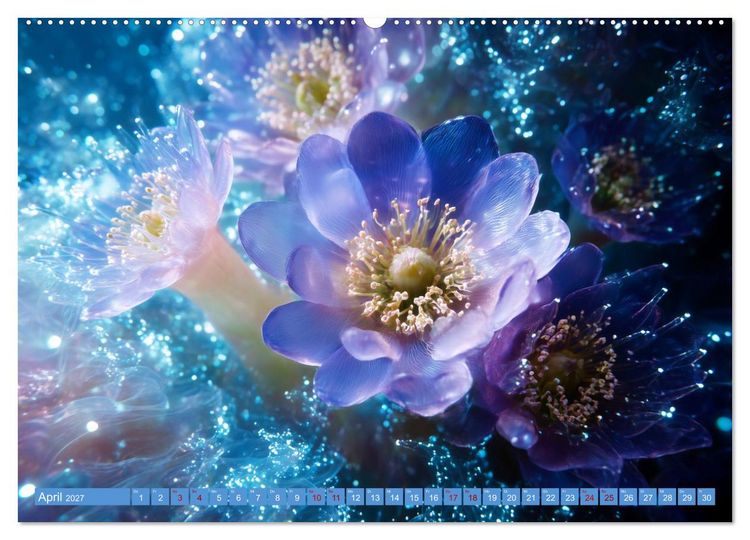 Produktbild: Luminous Garden. Wo Biologie und KI verschmelzen (hochwertiger Premium Wandkalender 2027 DIN A2 quer), Kunstdruck in Hochglanz