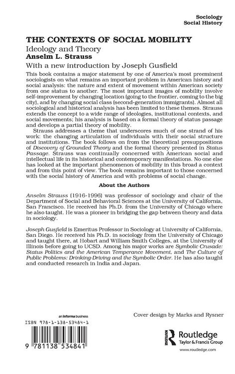 Produktbild: The Contexts of Social Mobility