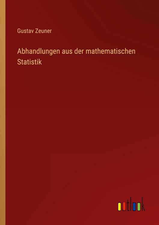 Produktbild: Abhandlungen aus der mathematischen Statistik