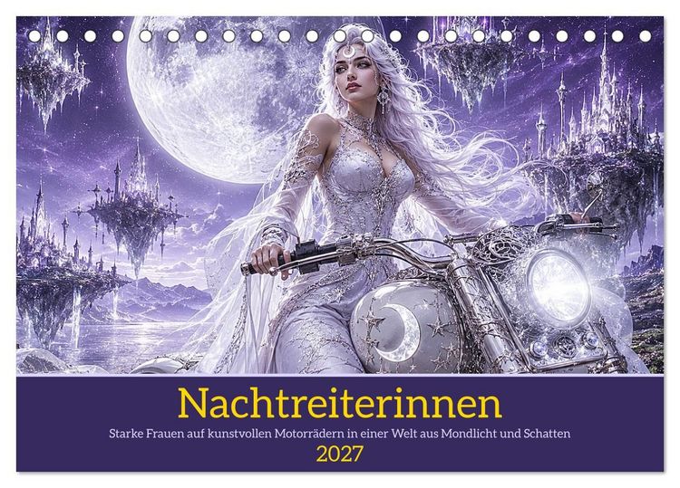 Produktbild: Nachtreiterinnen (Tischkalender 2027 DIN A5 quer), CALVENDO Monatskalender