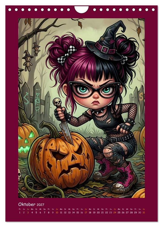 Produktbild: Fabulous Dolls - Gothic-G&ouml;res Abenteuer (Wandkalender 2027 DIN A4 hoch), CALVENDO Monatskalender