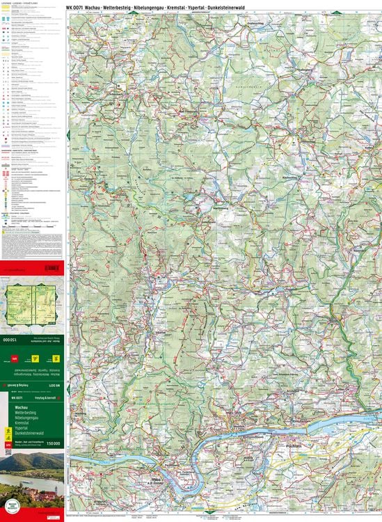 Produktbild: Freytag & berndt Wanderkarte WK 0071 Wachau, Welterbesteig - Nibelungengau - Kremstal - Yspertal - Dunkelsteinerwald 1:50.000