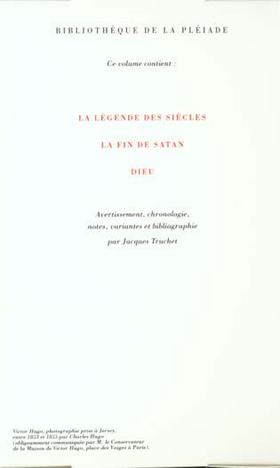 Produktbild: La L&eacute;gende des si&egrave;cles. La Fin de Satan. Dieu