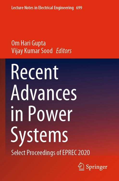 Produktbild: Recent Advances in Power Systems