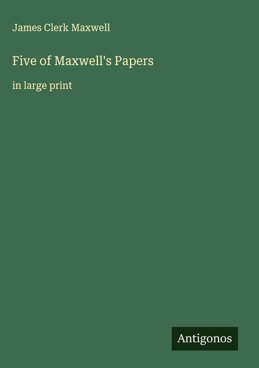 Produktbild: Five of Maxwell's Papers