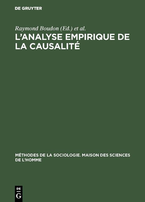 Produktbild: L&rsquo;analyse empirique de la causalit&eacute;