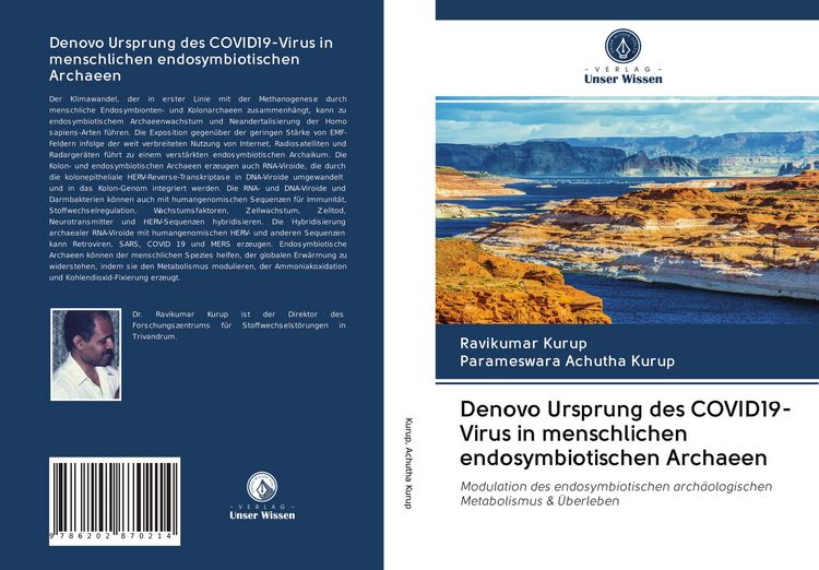 Produktbild: Denovo Ursprung des COVID19-Virus in menschlichen endosymbiotischen Archaeen