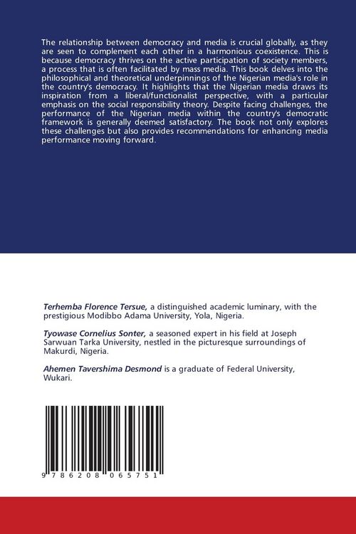Produktbild: Nigeria's Media Dynamics: Foundations and Challenges in Democracy