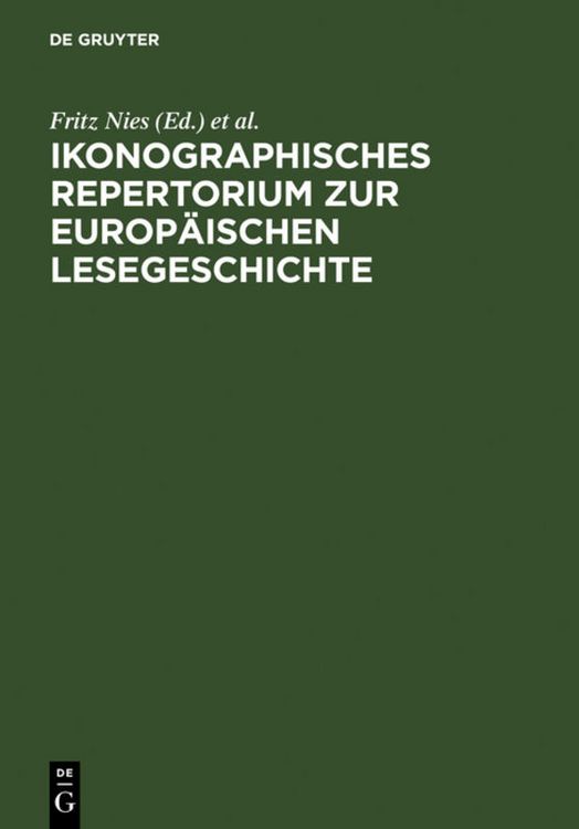 Produktbild: Ikonographisches Repertorium zur Europ&auml;ischen Lesegeschichte