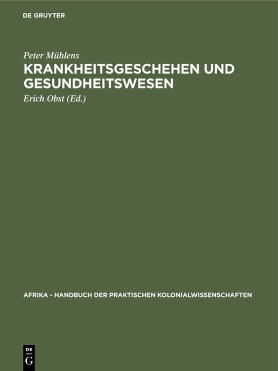 Produktbild: Krankheitsgeschehen und Gesundheitswesen