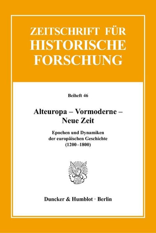 Produktbild: Alteuropa &ndash; Vormoderne &ndash; Neue Zeit.