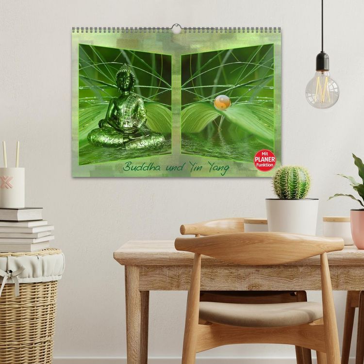 Produktbild: Buddha und Yin Yang (Wandkalender 2026 DIN A3 quer), CALVENDO Monatskalender