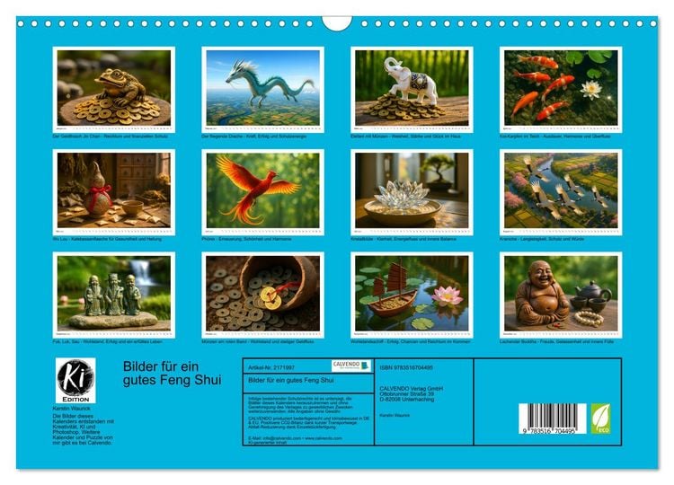 Produktbild: Bilder f&uuml;r ein gutes Feng Shui (Wandkalender 2026 DIN A3 quer), CALVENDO Monatskalender
