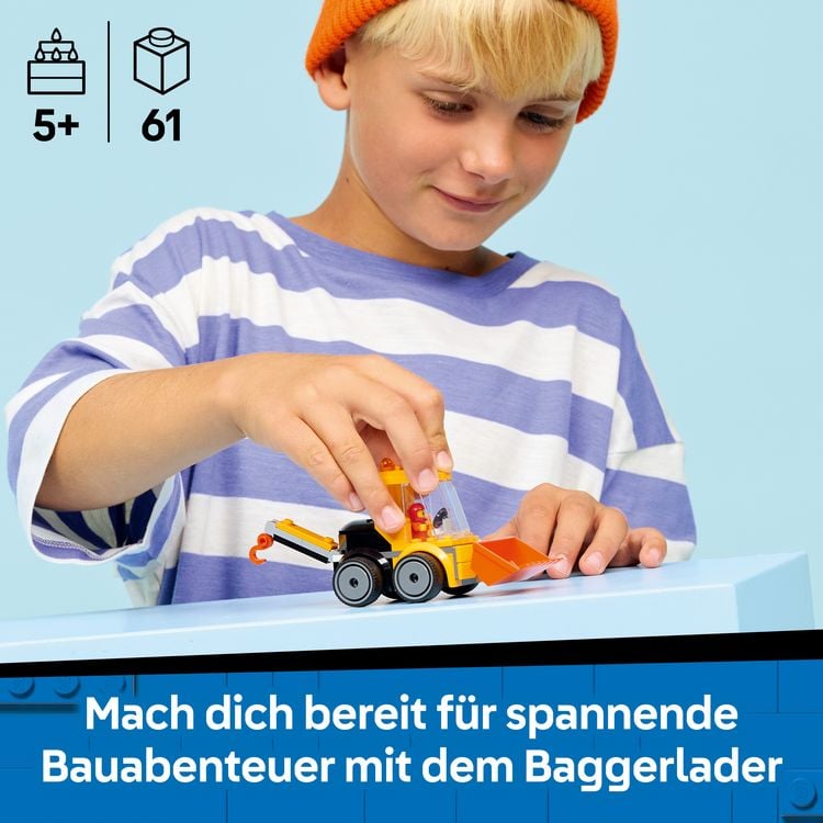 Produktbild: LEGO City 60483 Coole Flitzer &ndash; Radlader, Spielzeug mit Minifigur