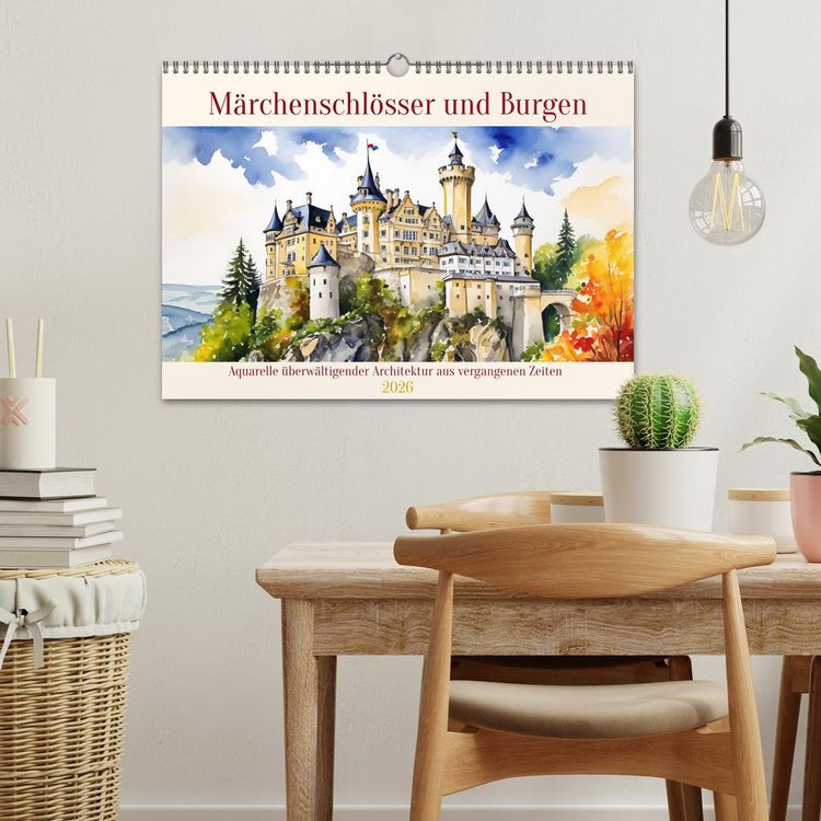 Produktbild: M&auml;rchenschl&ouml;sser und Burgen (Wandkalender 2026 DIN A3 quer), CALVENDO Monatskalender