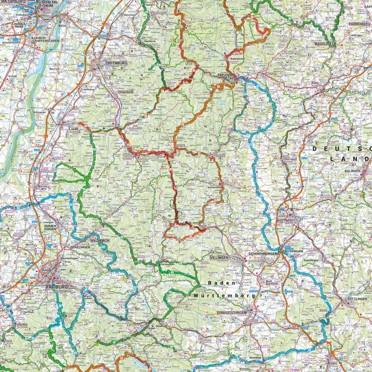 Produktbild: Schwarzwald, Motorradkarte 1:200.000, freytag & berndt