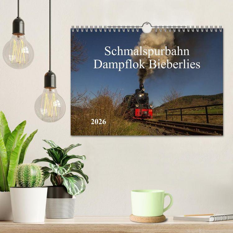 Produktbild: Schmalspurbahn Dampflok Bieberlies (Wandkalender 2026 DIN A4 quer), CALVENDO Monatskalender