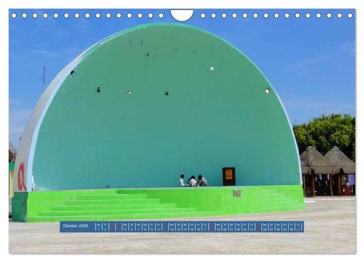 Produktbild: Mexiko - Land der Farben (Wandkalender 2026 DIN A4 quer), CALVENDO Monatskalender