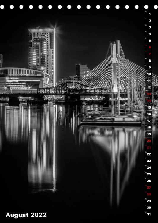 Produktbild: BOSTON Monochrome Impressionen (Tischkalender 2022 DIN A5 hoch)