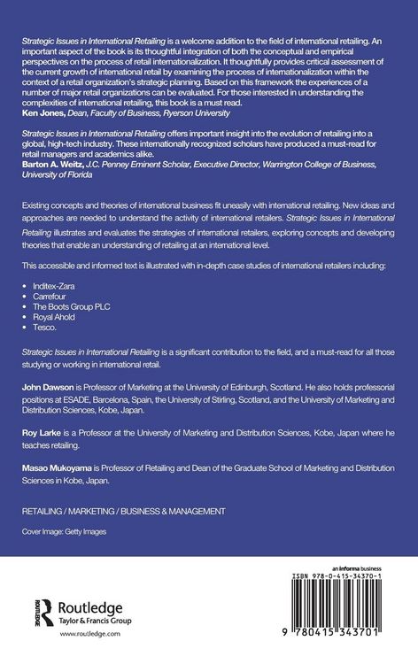 Produktbild: Strategic Issues in International Retailing