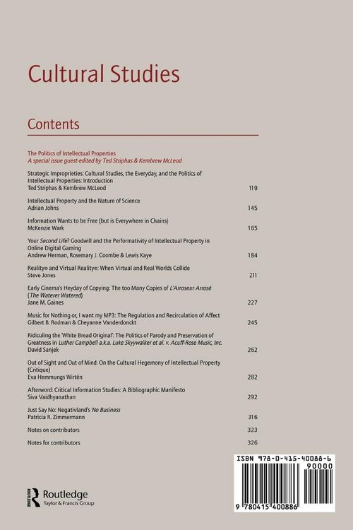 Produktbild: Cultural Studies