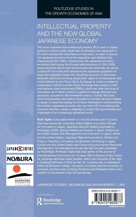 Produktbild: Intellectual Property and the New Global Japanese Economy