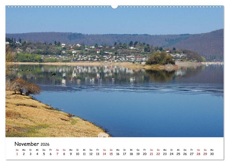 Produktbild: Der Edersee - Das Paradies in Nordhessen (hochwertiger Premium Wandkalender 2026 DIN A2 quer), Kunstdruck in Hochglanz