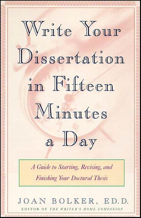 Produktbild: Write Your Dissertation in Fifteen Minutes a Day