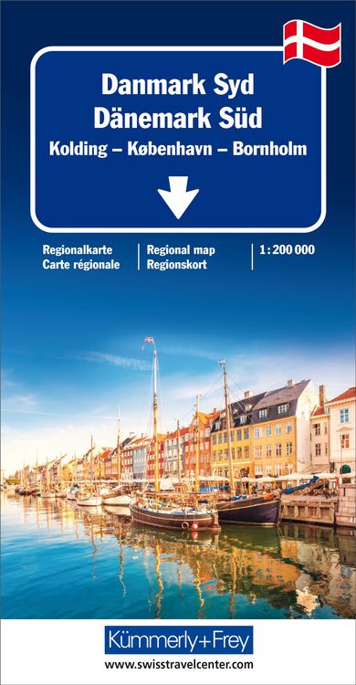 Produktbild: D&auml;nemark S&uuml;d Regionalkarte