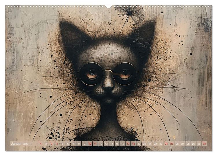 Produktbild: Miau-velous Momente (hochwertiger Premium Wandkalender 2026 DIN A2 quer), Kunstdruck in Hochglanz