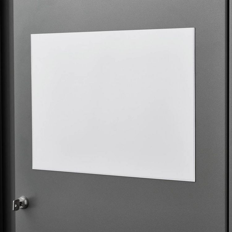 Produktbild: Magnetoplan 1120100 Magnettasche f&uuml;r Dokumente Transparent, Wei&szlig; DIN A4