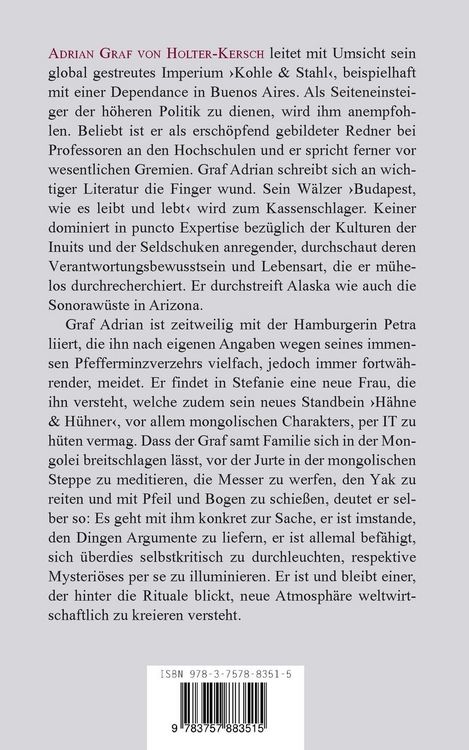 Produktbild: Die Ahnungen des Adrian Graf von Holter-Kersch