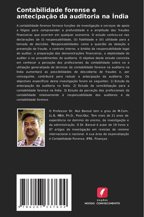 Produktbild: Contabilidade forense e antecipa&ccedil;&atilde;o da auditoria na &Iacute;ndia