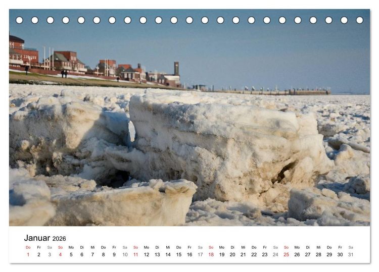 Produktbild: Maritime Impressionen Wilhelmshaven (Tischkalender 2026 DIN A5 quer), CALVENDO Monatskalender