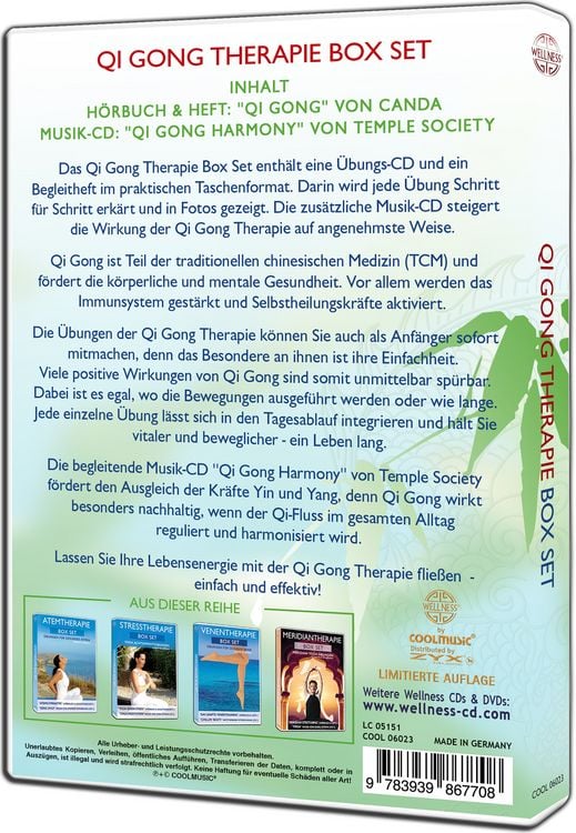 Produktbild: Qi Gong Therapie Box Set: 18 &Uuml;bungen f&uuml;r Anf&auml;nger