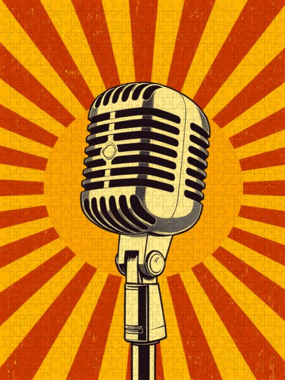 Produktbild: CALVENDO Puzzle Soul Microphone | 1000 Teile Lege-Gr&ouml;&szlig;e 64x48cm Foto-Puzzle f&uuml;r gl&uuml;ckliche Stunden