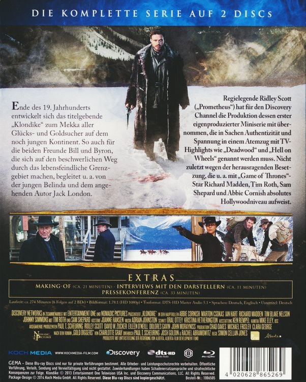 Produktbild: Klondike - Die komplette Serie (inkl. Pilotfilm) [2 BRs]
