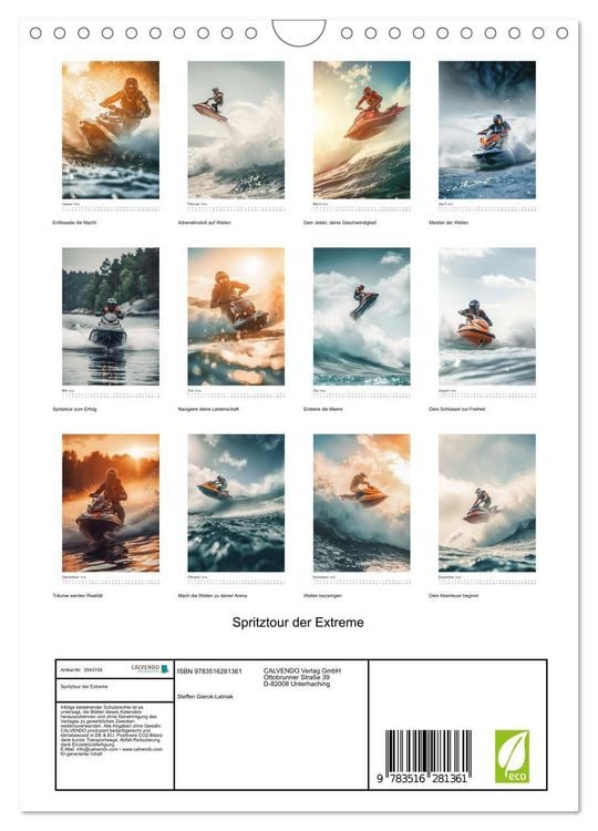 Produktbild: Spritztour der Extreme (Wandkalender 2026 DIN A4 hoch), CALVENDO Monatskalender