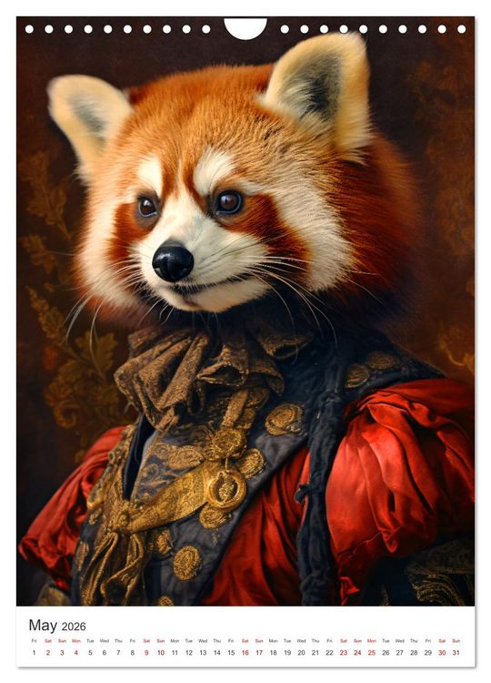 Produktbild: Animal Art - A collection of Renaissance paintings with animal motifs (Wall Calendar 2026 DIN A4 portrait), CALVENDO 12 Month Wall Calendar