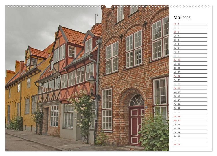 Produktbild: Hansestadt L&uuml;beck / Geburtstagskalender (Wandkalender 2026 DIN A2 quer), CALVENDO Monatskalender