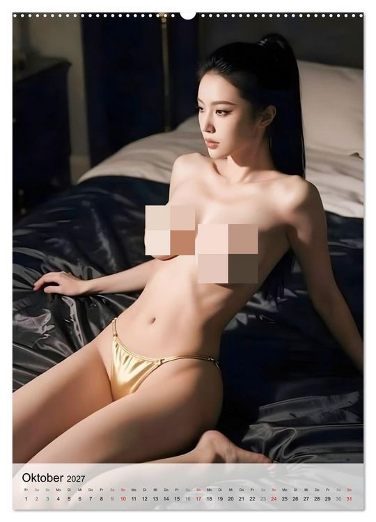 Produktbild: Asiatische Engel (hochwertiger Premium Wandkalender 2027 DIN A2 hoch), Kunstdruck in Hochglanz